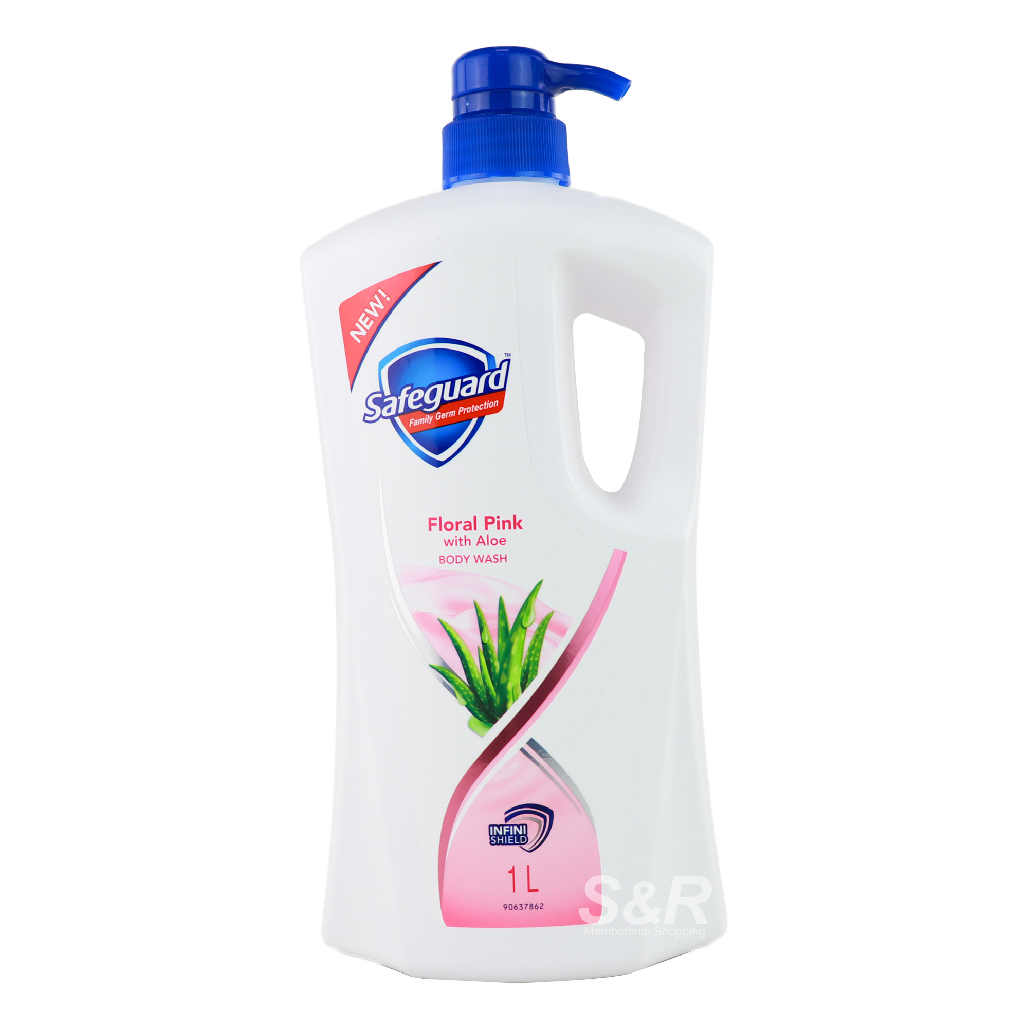 Safeguard Floral Pink with Aloe Body Wash 1L